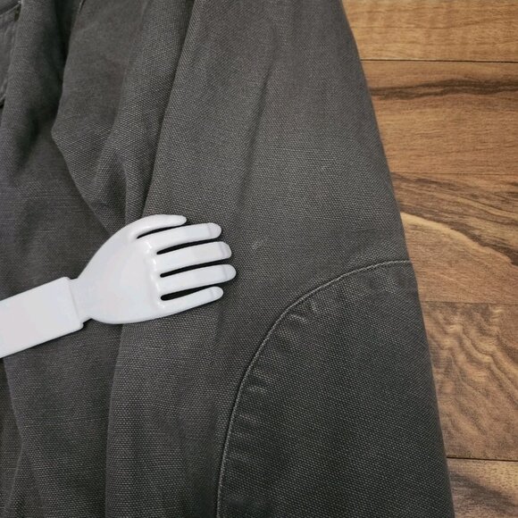 Carhartt Canvas Fleece Lined Overshirt/Jacket Size 2XL Grey - Picture 7 of 12